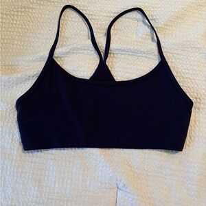 Vuori All The Feels Sports Bra- Jet; Size Medium- new without tags.